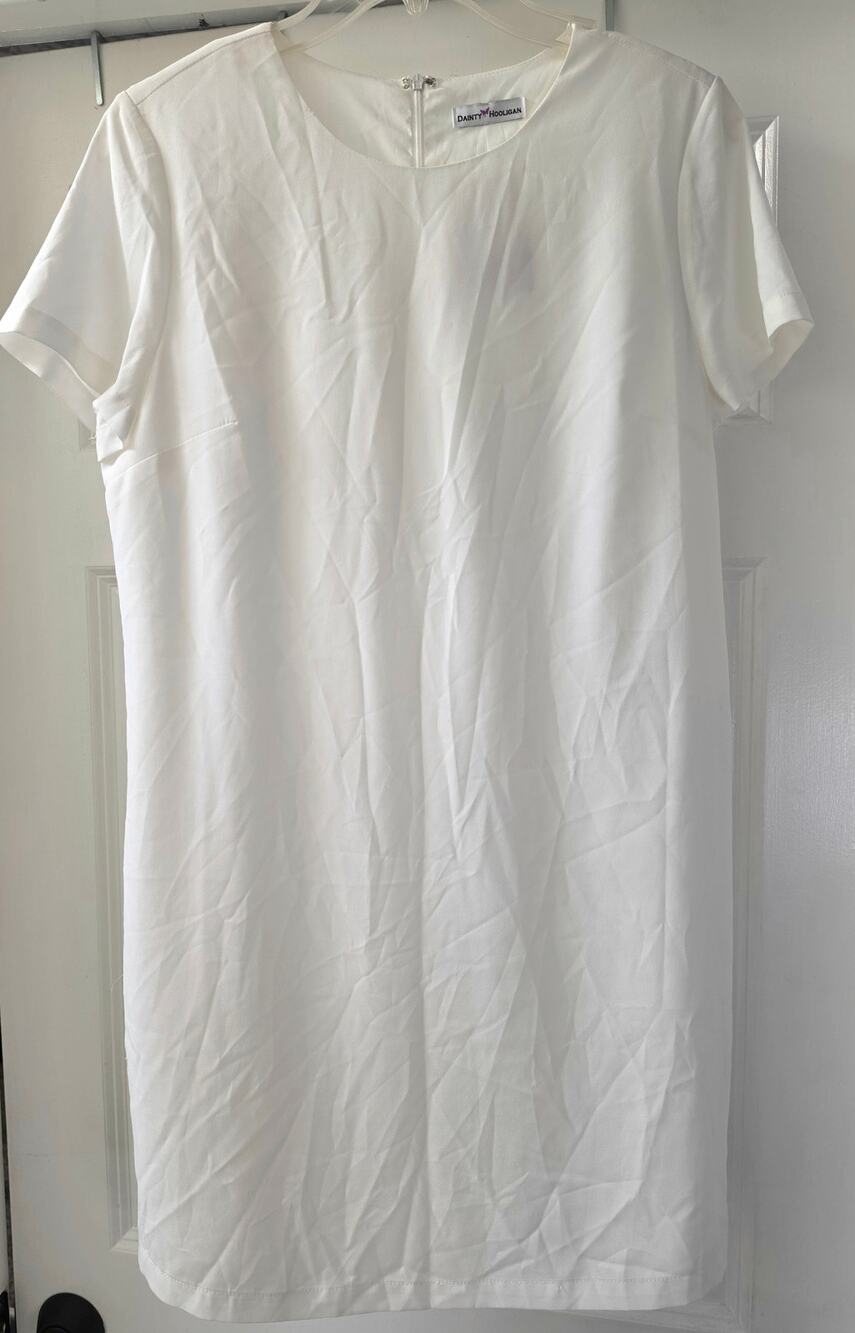 Dainty Hooligan Every Occasion Crew Neck White Boutique Dresd Size Med